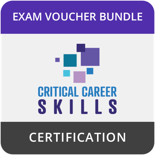 Learn, Practice, Certify Critical Career Skills (CCS) Bundle (LearnKey, CertPREP, Voucher + Retake)