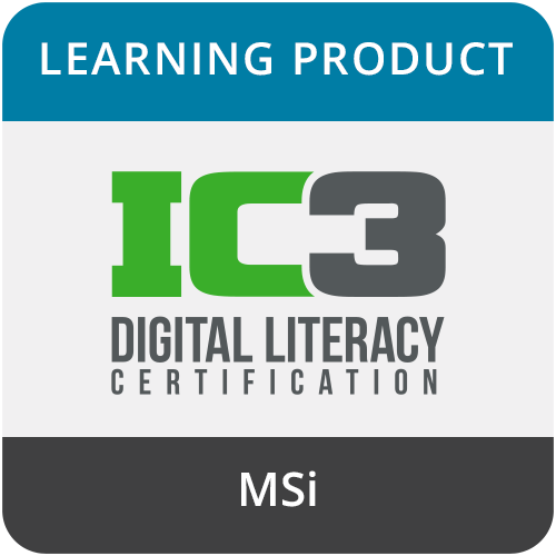 IC3 Digital Literacy GS6 – Single Title MSi Online Course