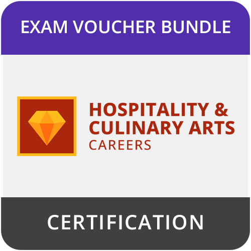 Hospitality and Culinary Arts Careers Bundle (MSi, CertPREP, Exam Voucher + Retake)